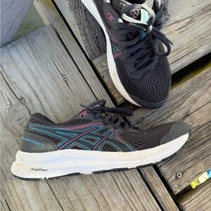 Asics Women's Shoes in Black and Teal